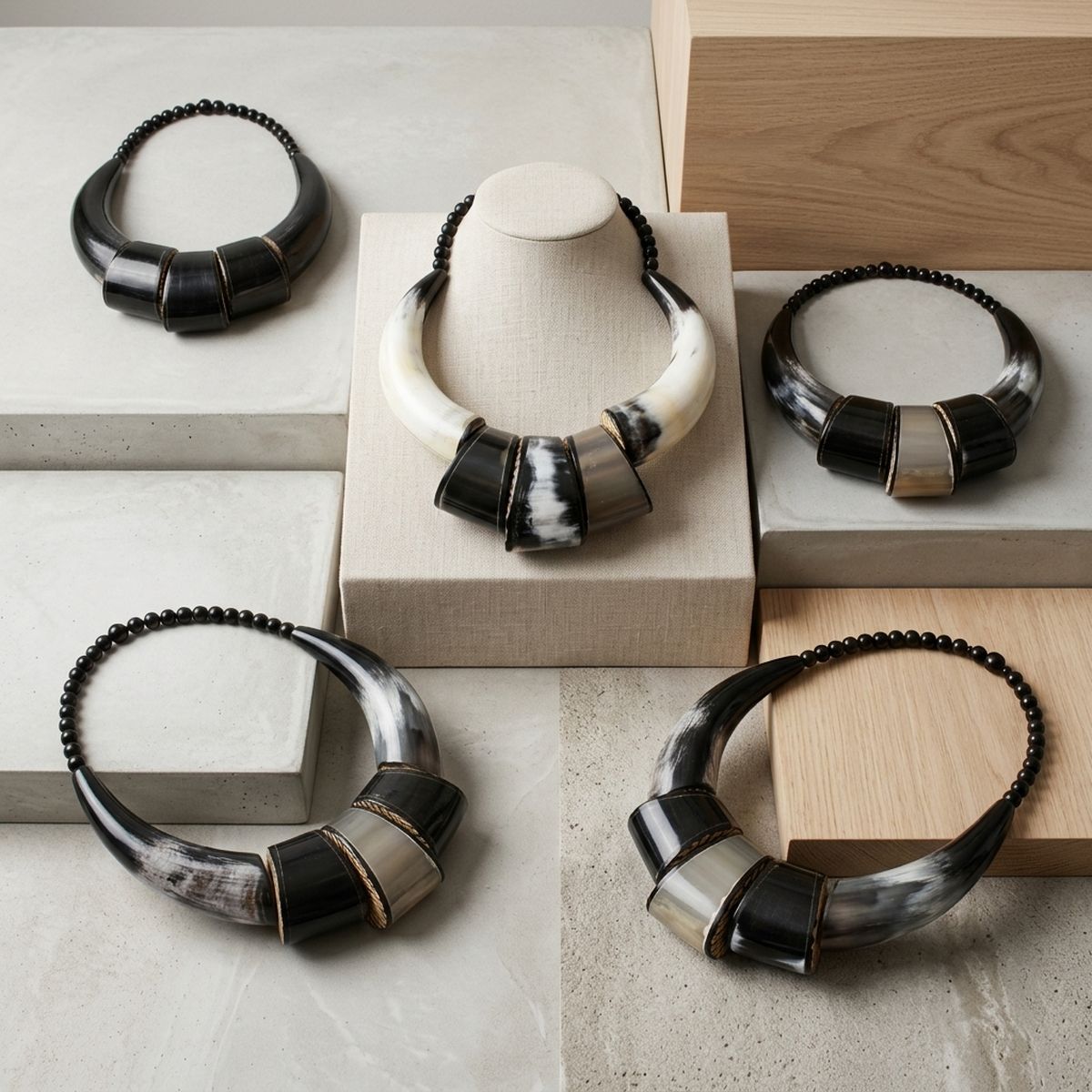 Handcrafted Real Water Buffalo Horn Necklace