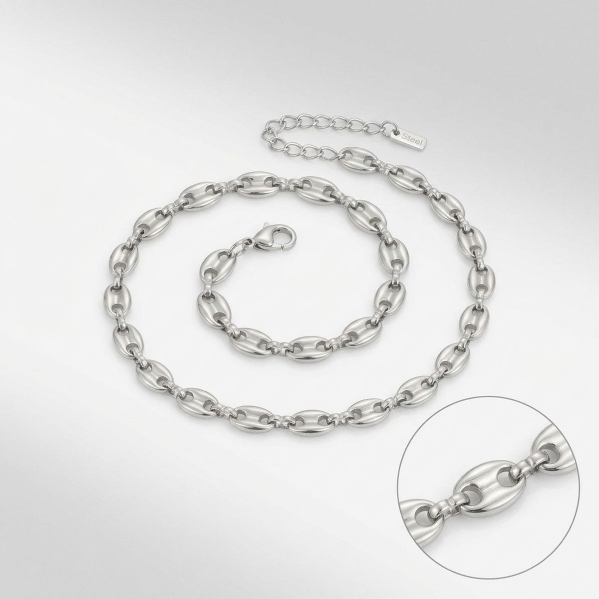Stainless Steel Mariner Chain Anklet for Women